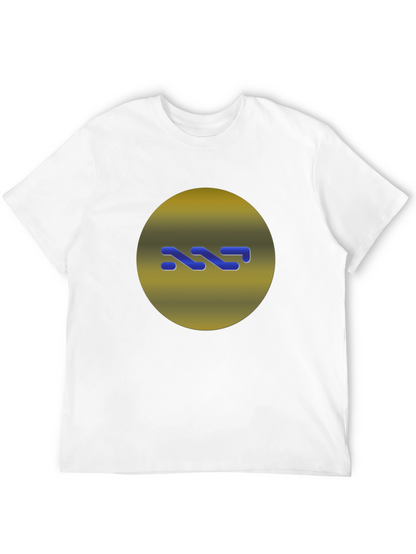 Modern Graphic Print Black T-Shirt