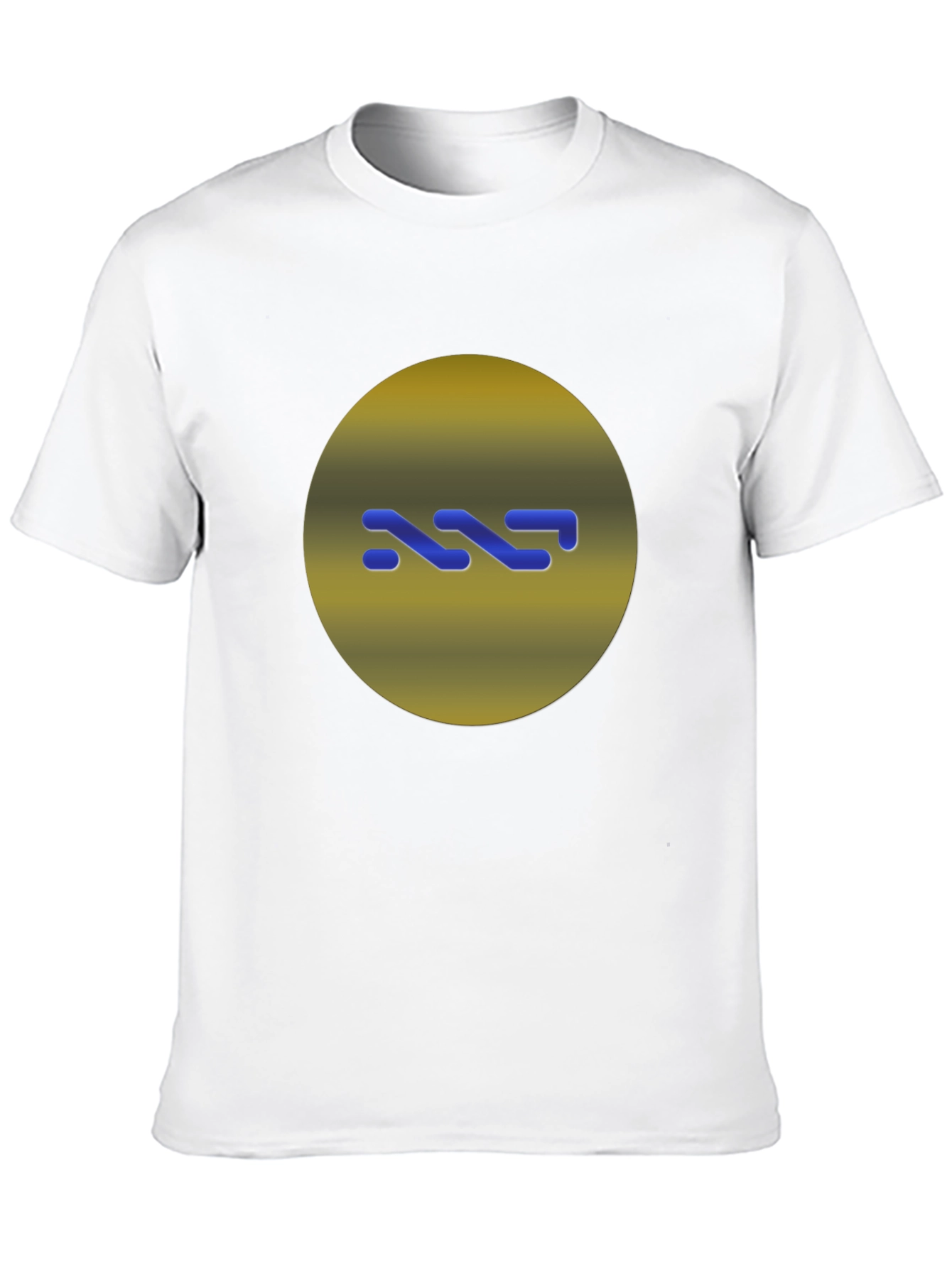 Modern Graphic Print Black T-Shirt