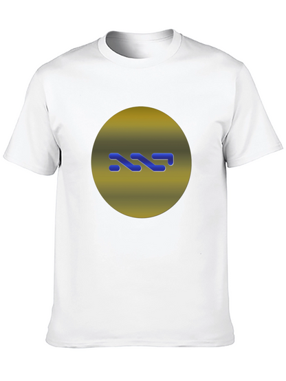Modern Graphic Print Black T-Shirt