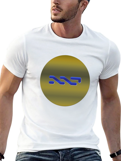 Modern Graphic Print Black T-Shirt