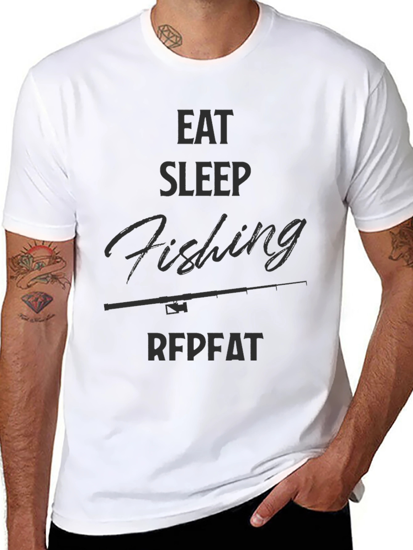 Eat Sleep Fishing Repeat T-Shirt