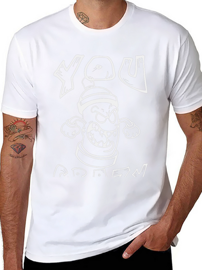 Graffiti Can Cartoon Graphic T-Shirt