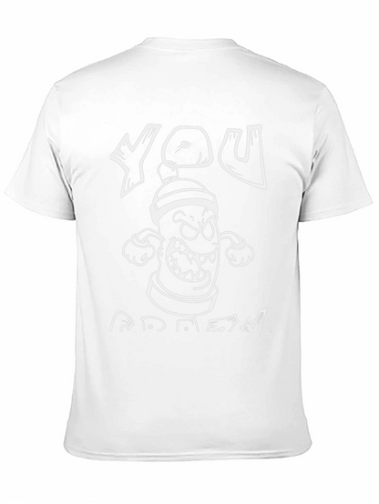 Graffiti Can Cartoon Graphic T-Shirt
