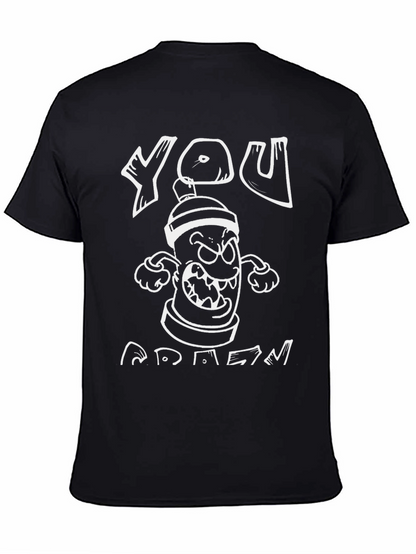 Graffiti Can Cartoon Graphic T-Shirt