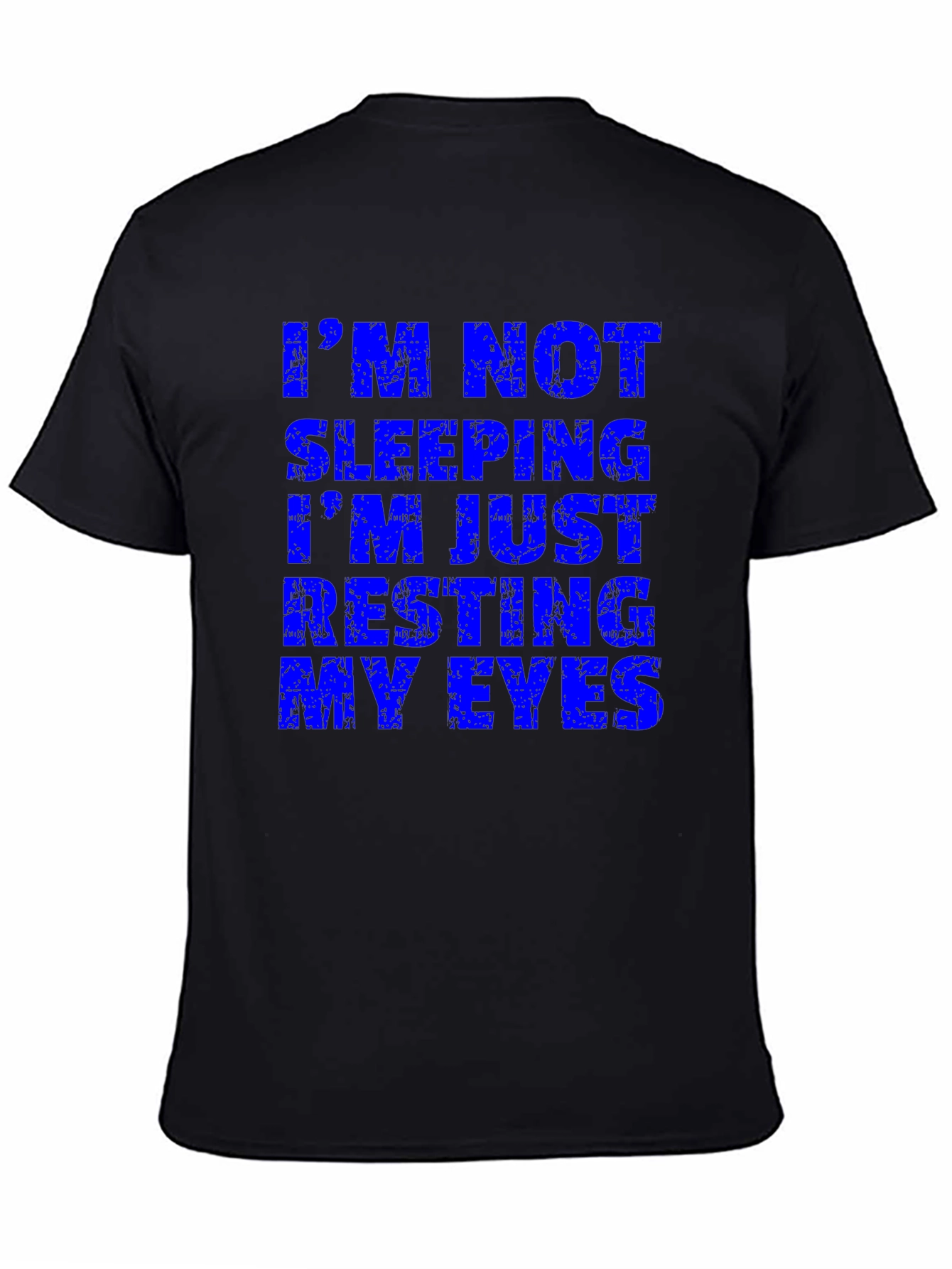 Funny Im Not Sleeping Mens Black T-Shirt
