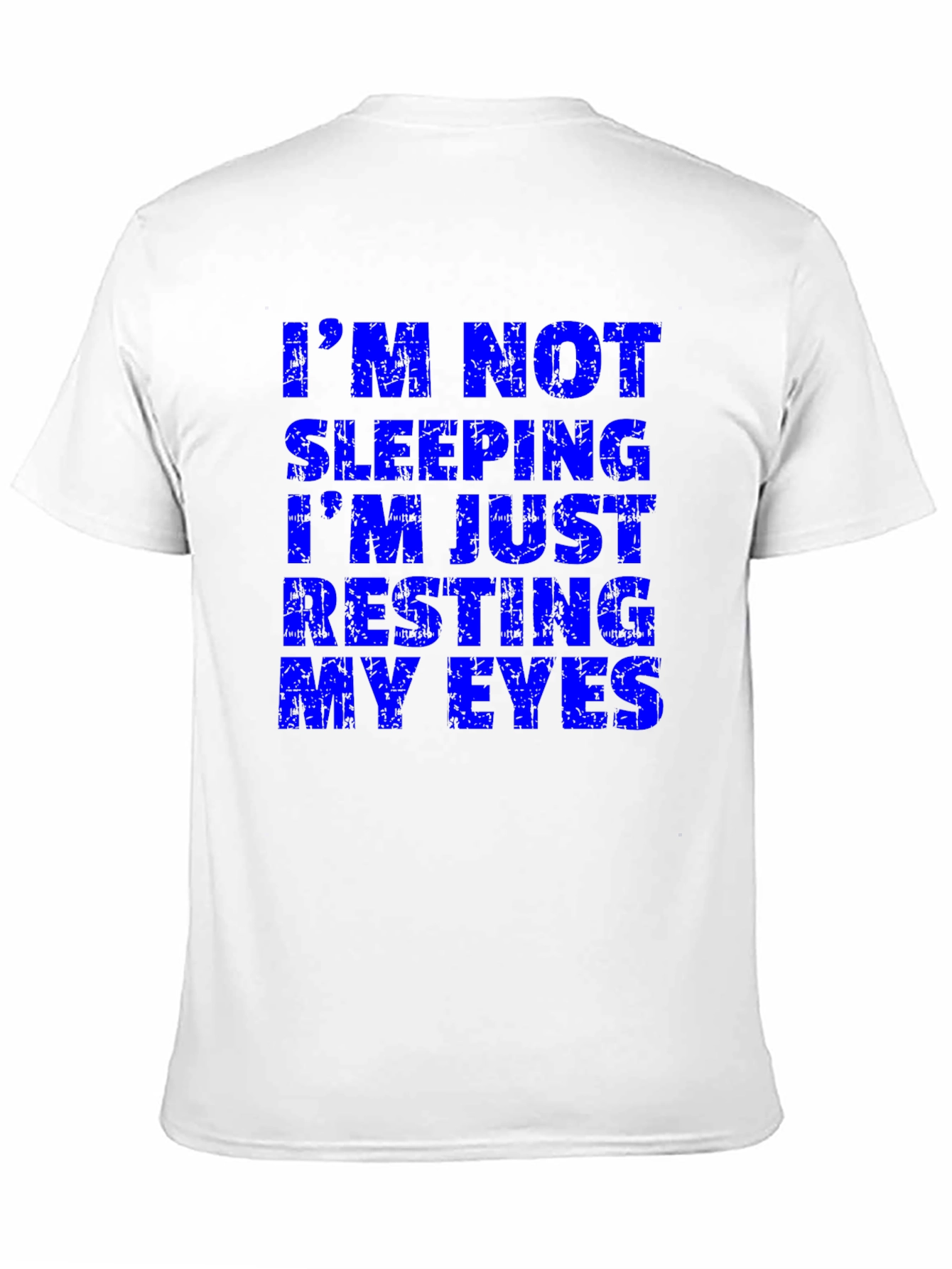 Funny Im Not Sleeping Mens Black T-Shirt