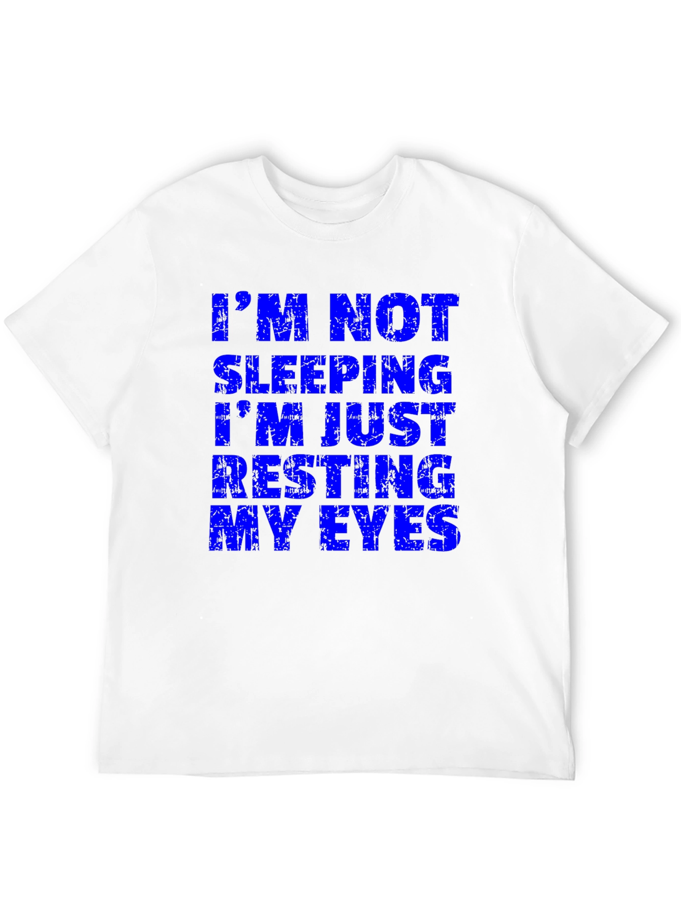 Funny Im Not Sleeping Mens Black T-Shirt