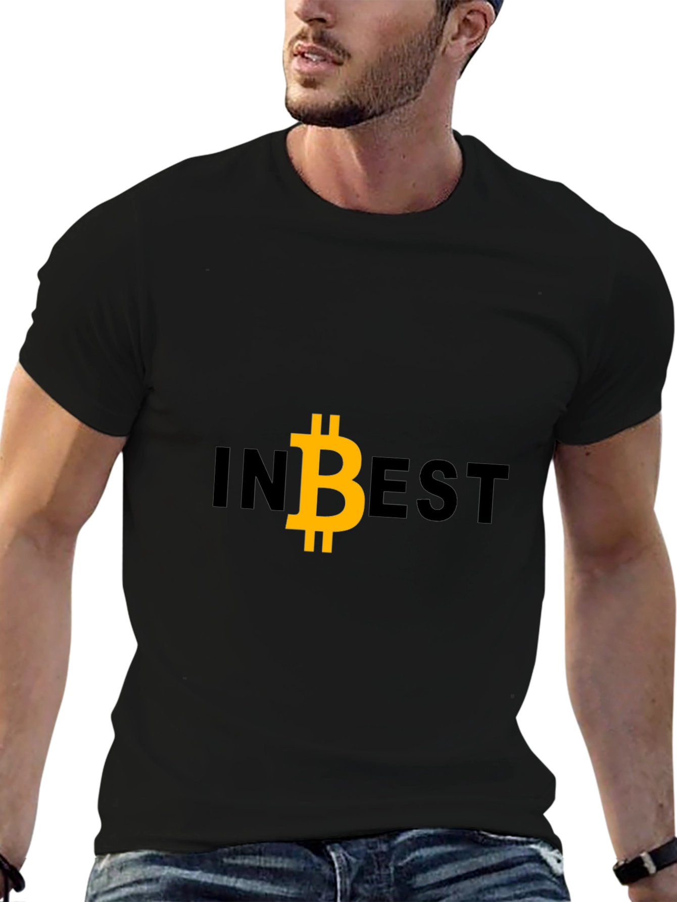 Invest in Bitcoin Black Tee