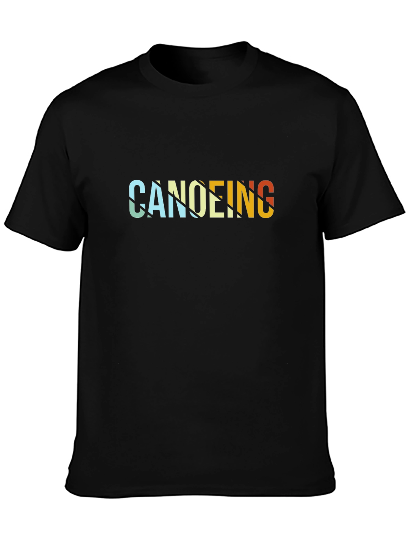 Canoeing Retro Style Graphic T-Shirt