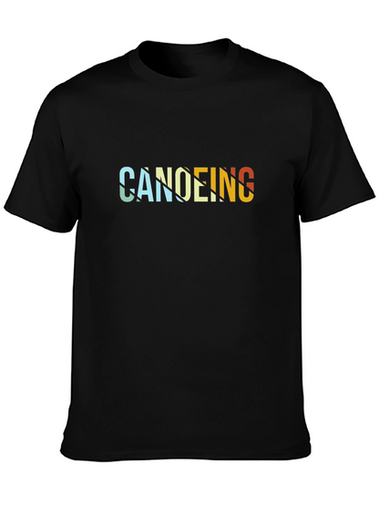 Canoeing Retro Style Graphic T-Shirt