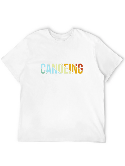 Canoeing Retro Style Graphic T-Shirt