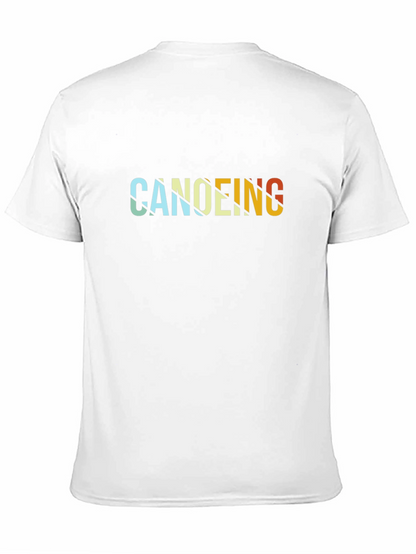 Canoeing Retro Style Graphic T-Shirt