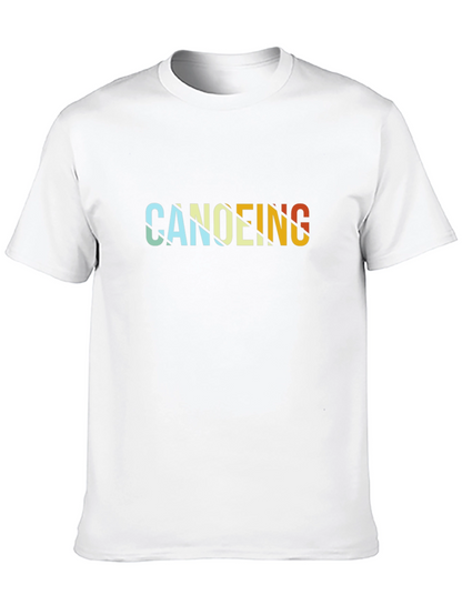 Canoeing Retro Style Graphic T-Shirt