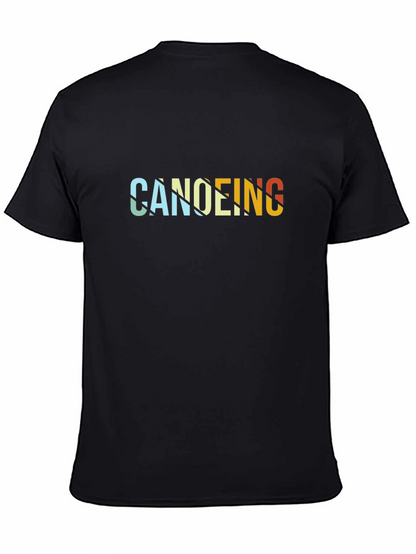 Canoeing Retro Style Graphic T-Shirt