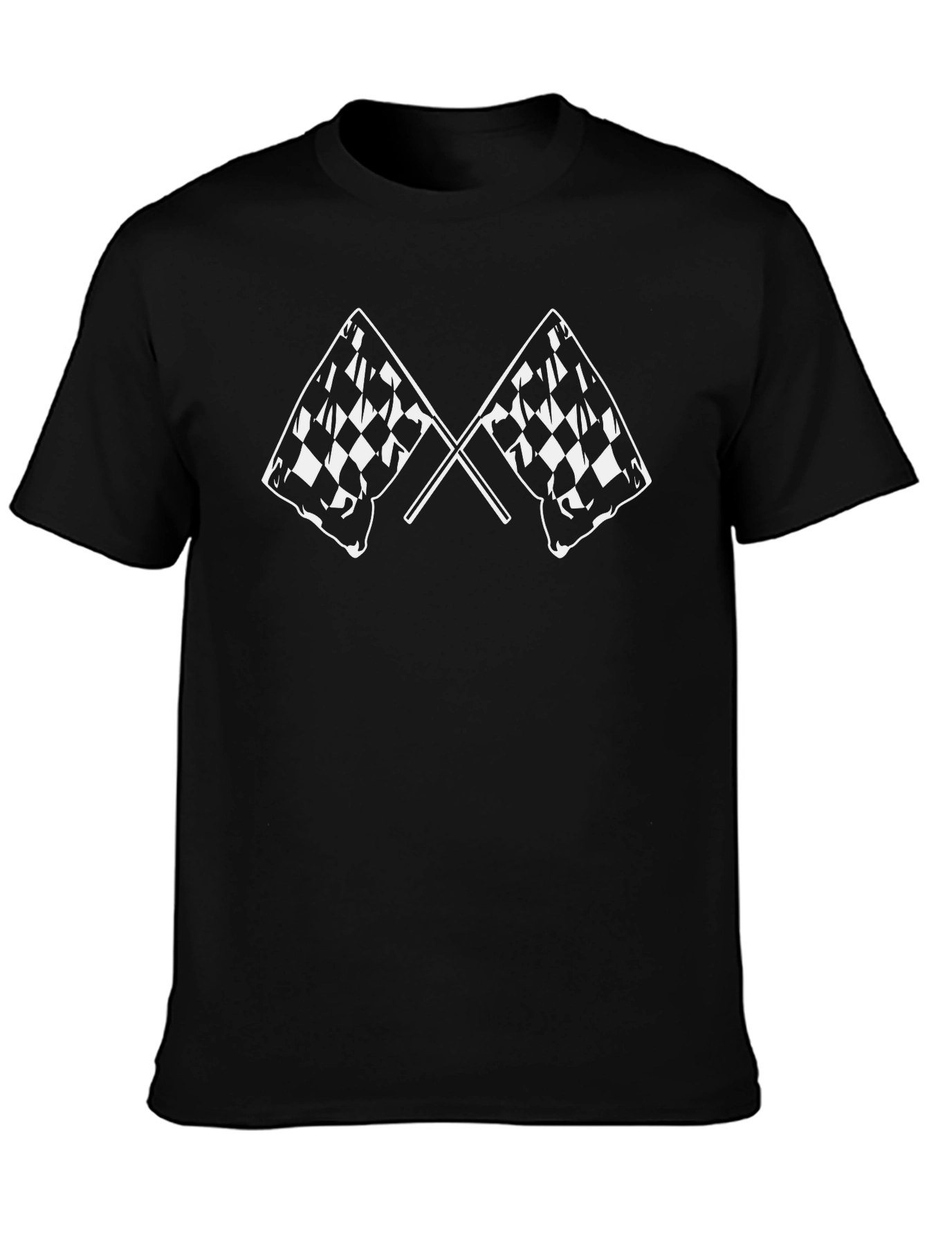 Checkered Flag Graphic T-Shirt