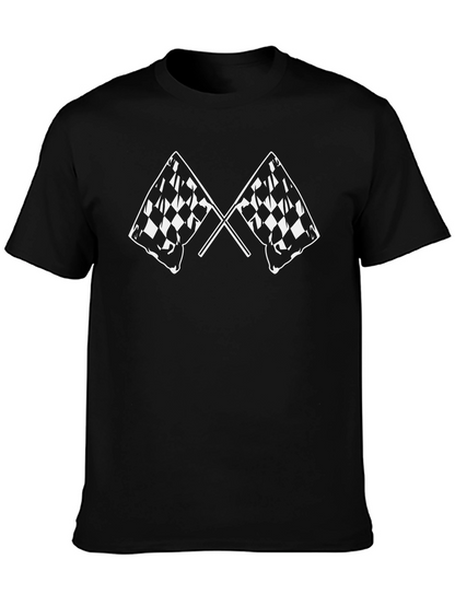 Checkered Flag Graphic T-Shirt