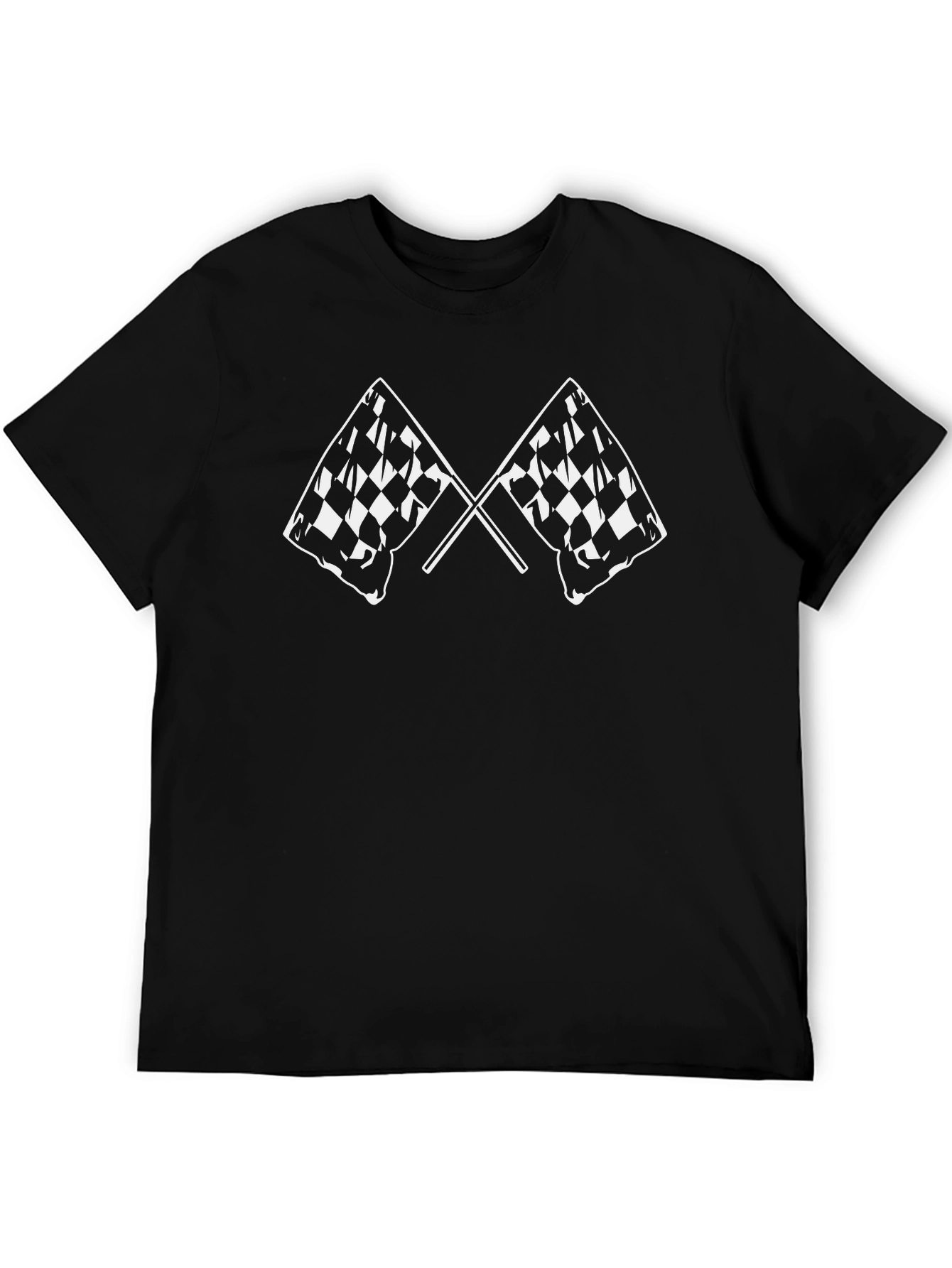 Checkered Flag Graphic T-Shirt