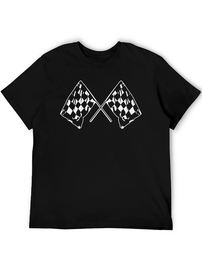 Checkered Flag Graphic T-Shirt