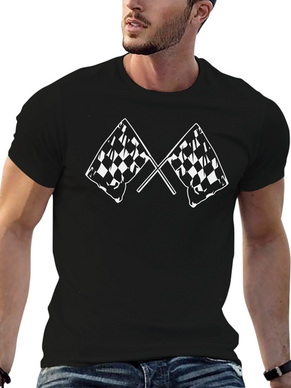 Checkered Flag Graphic T-Shirt