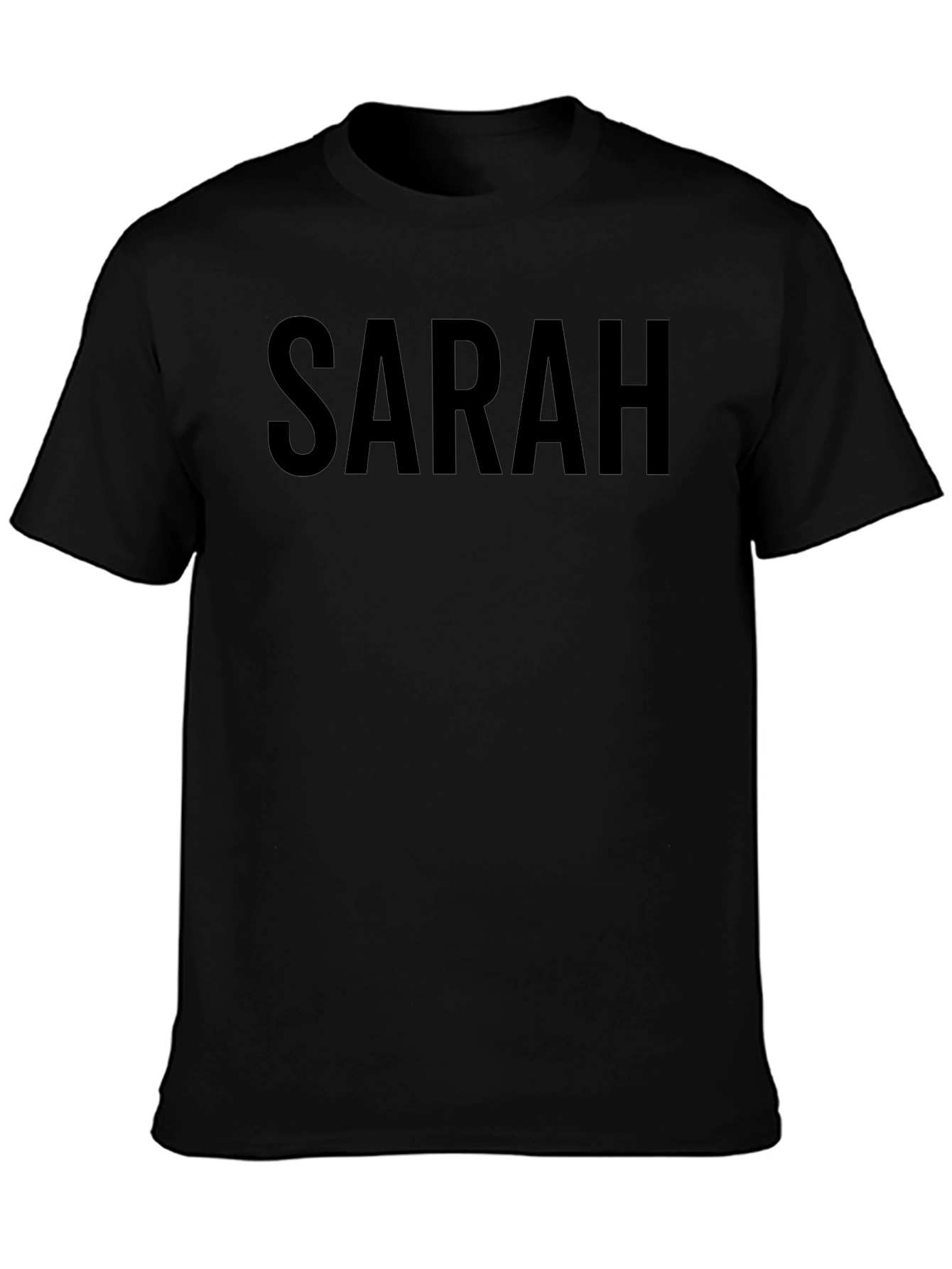 SARAH Bold Text Tee - Casual Style