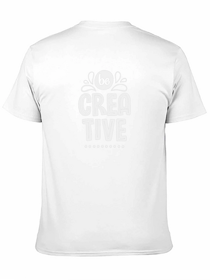 Be Creative Graphic Tee - Black Cotton Blend