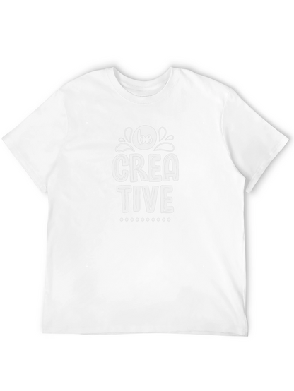 Be Creative Graphic Tee - Black Cotton Blend