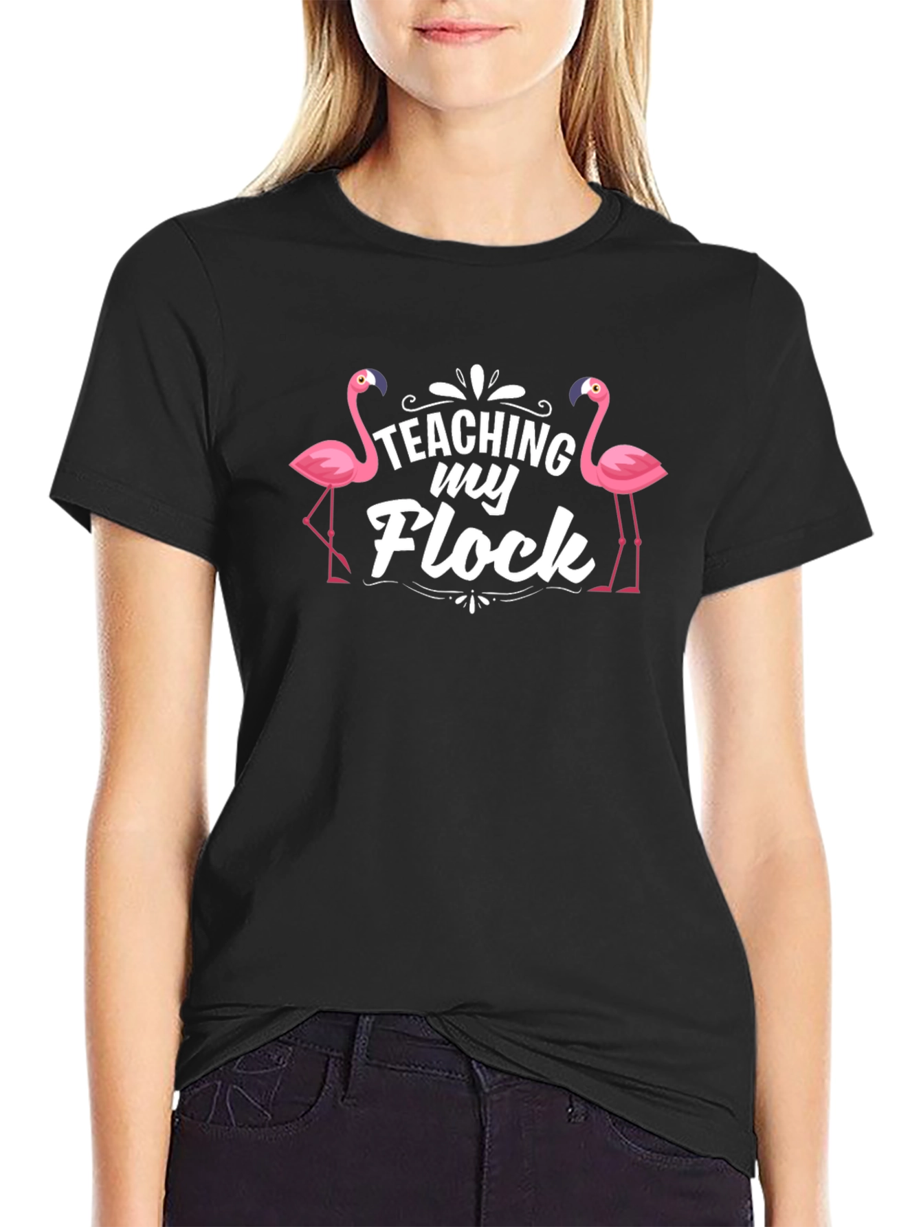 Teaching My Flock Flamingo T-Shirt