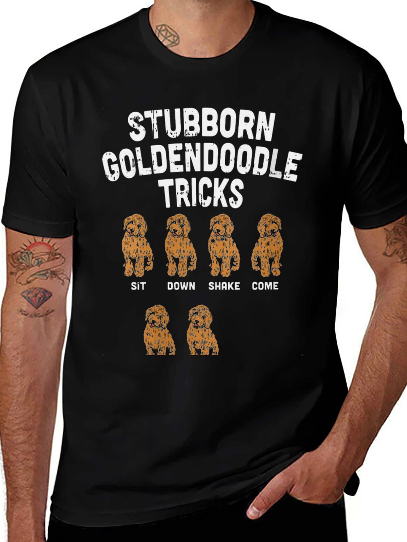 Stubborn Goldendoodle Tricks T-Shirt