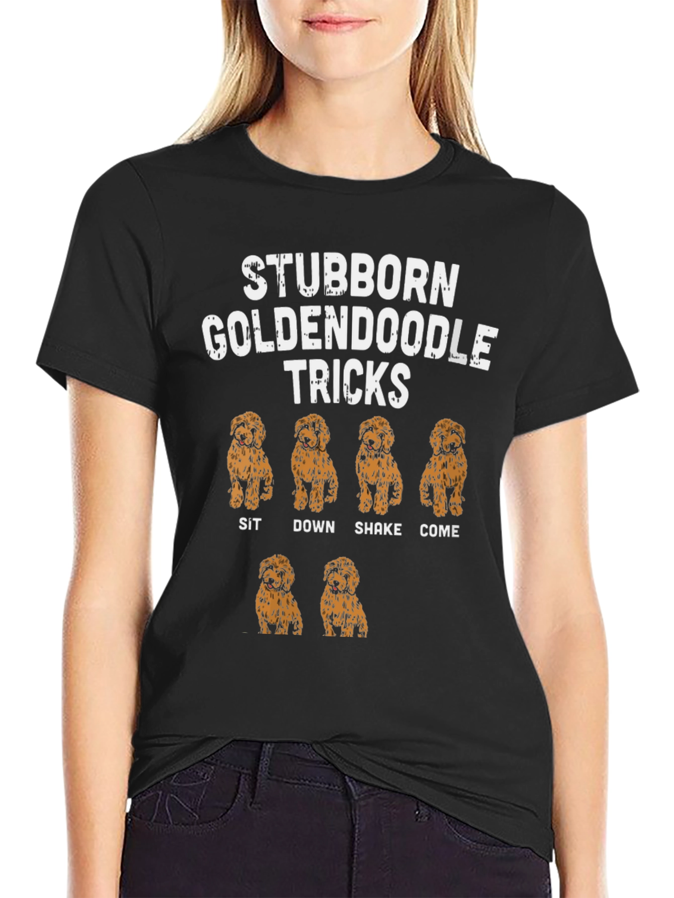 Stubborn Goldendoodle Tricks T-Shirt