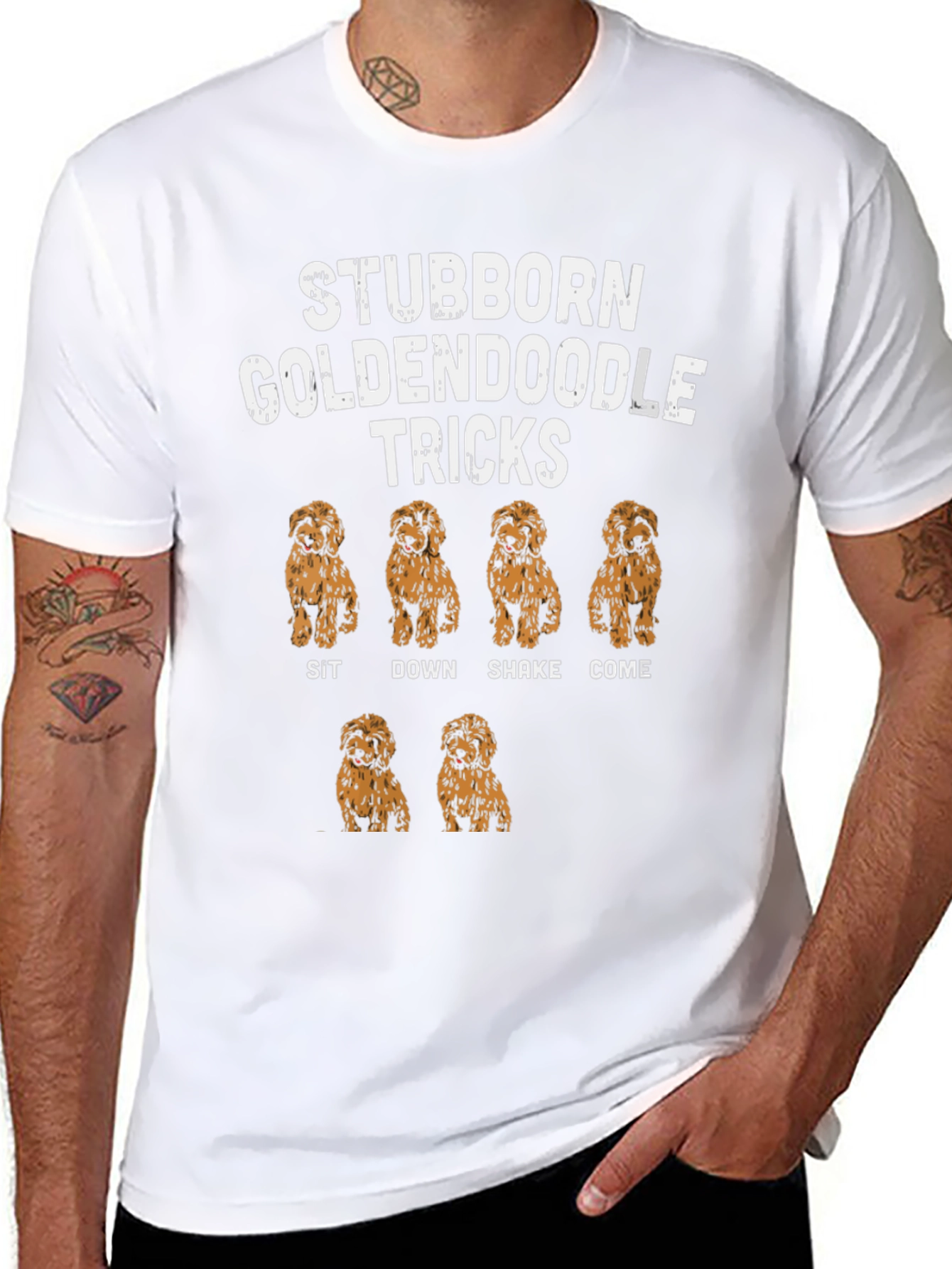 Stubborn Goldendoodle Tricks T-Shirt