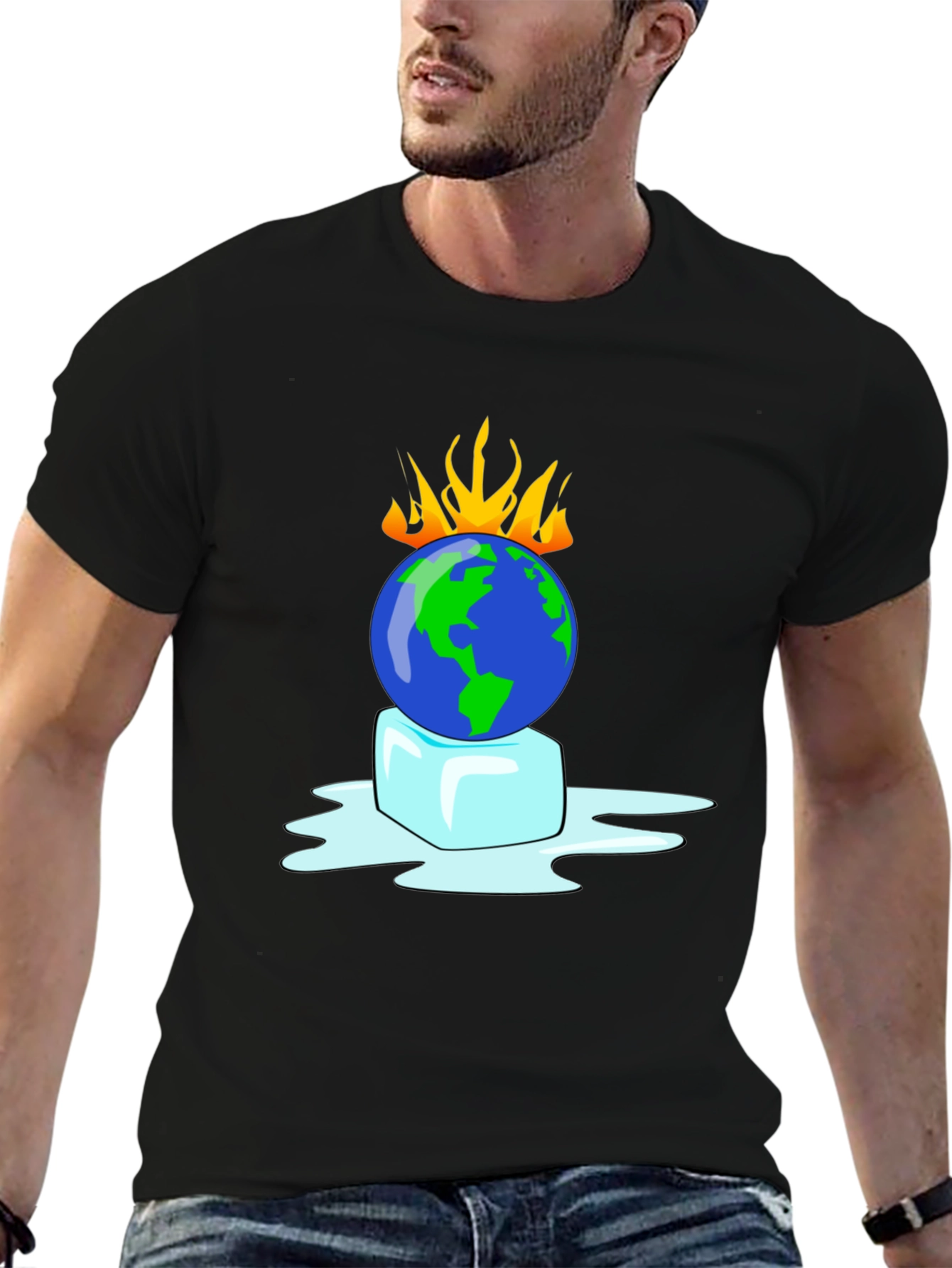 Global Warming Awareness Graphic T-Shirt