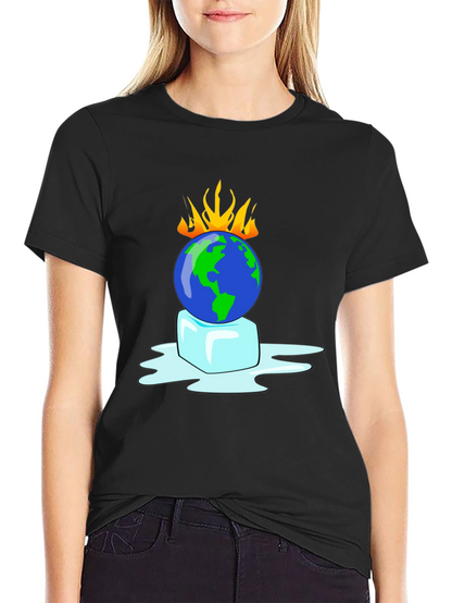 Global Warming Awareness Graphic T-Shirt