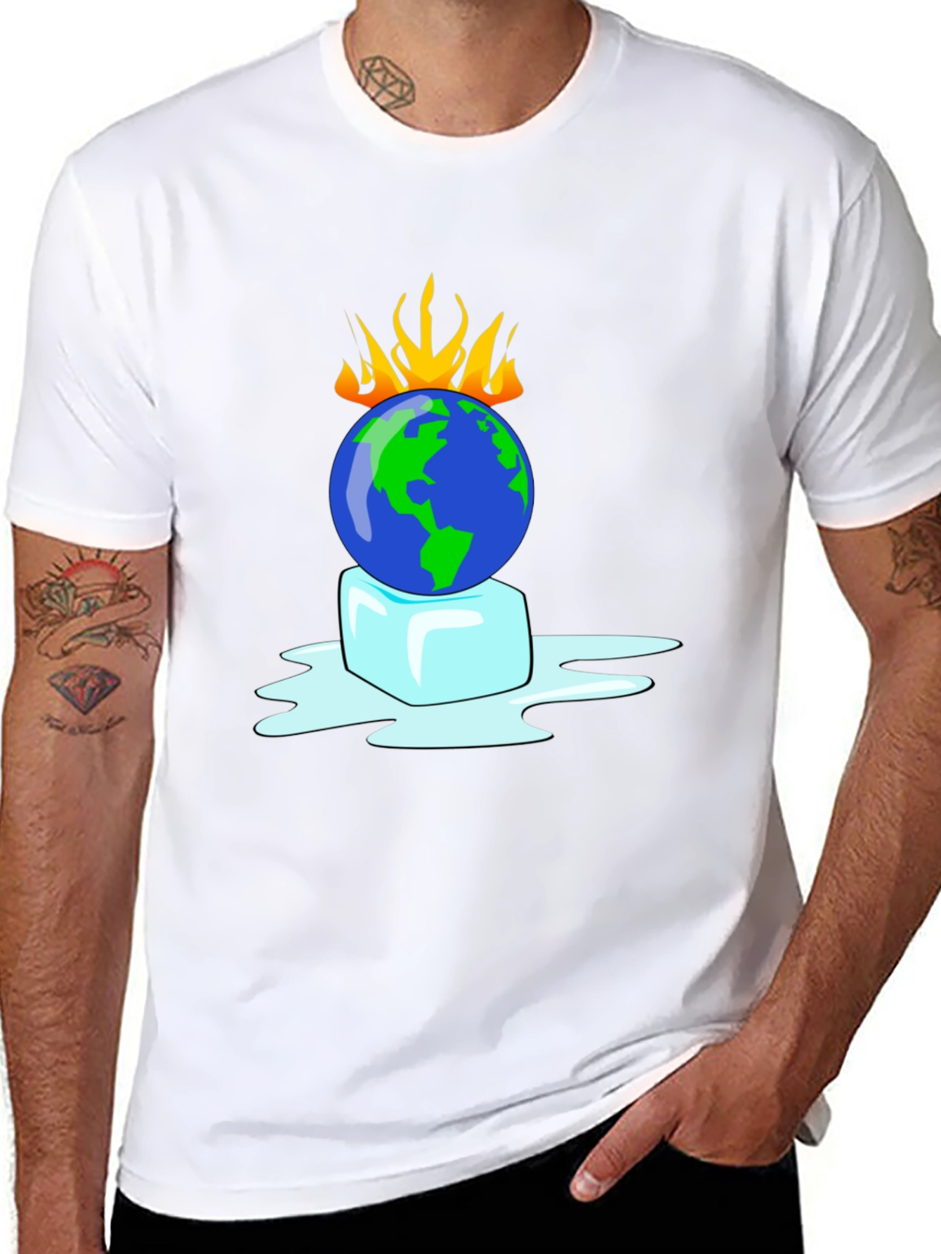 Global Warming Awareness Graphic T-Shirt