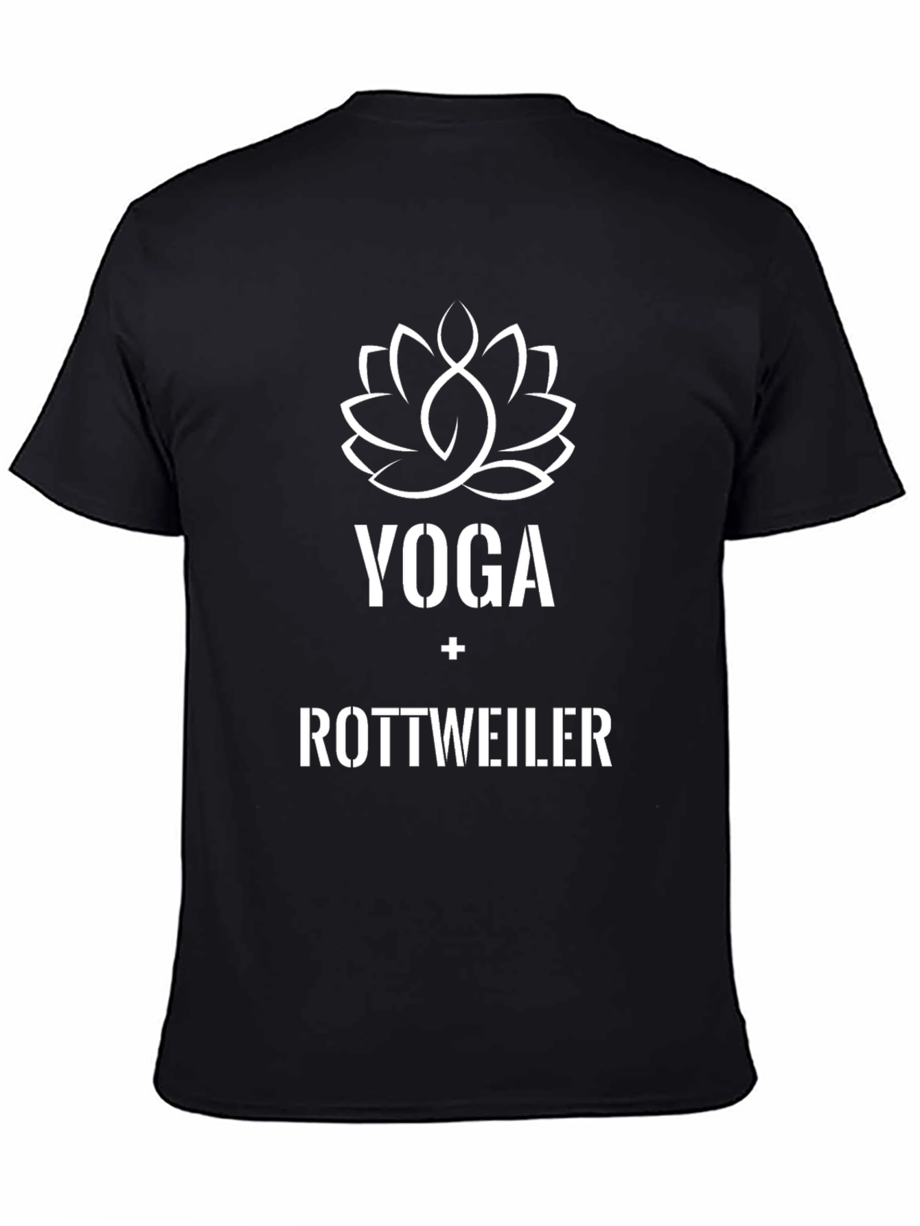 Yoga Rottweiler T-Shirt: Trendy Graphic Tee
