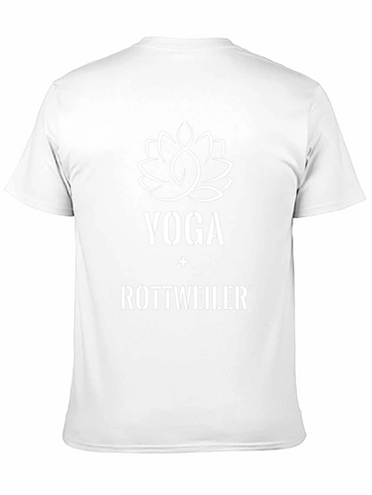 Yoga Rottweiler T-Shirt: Trendy Graphic Tee