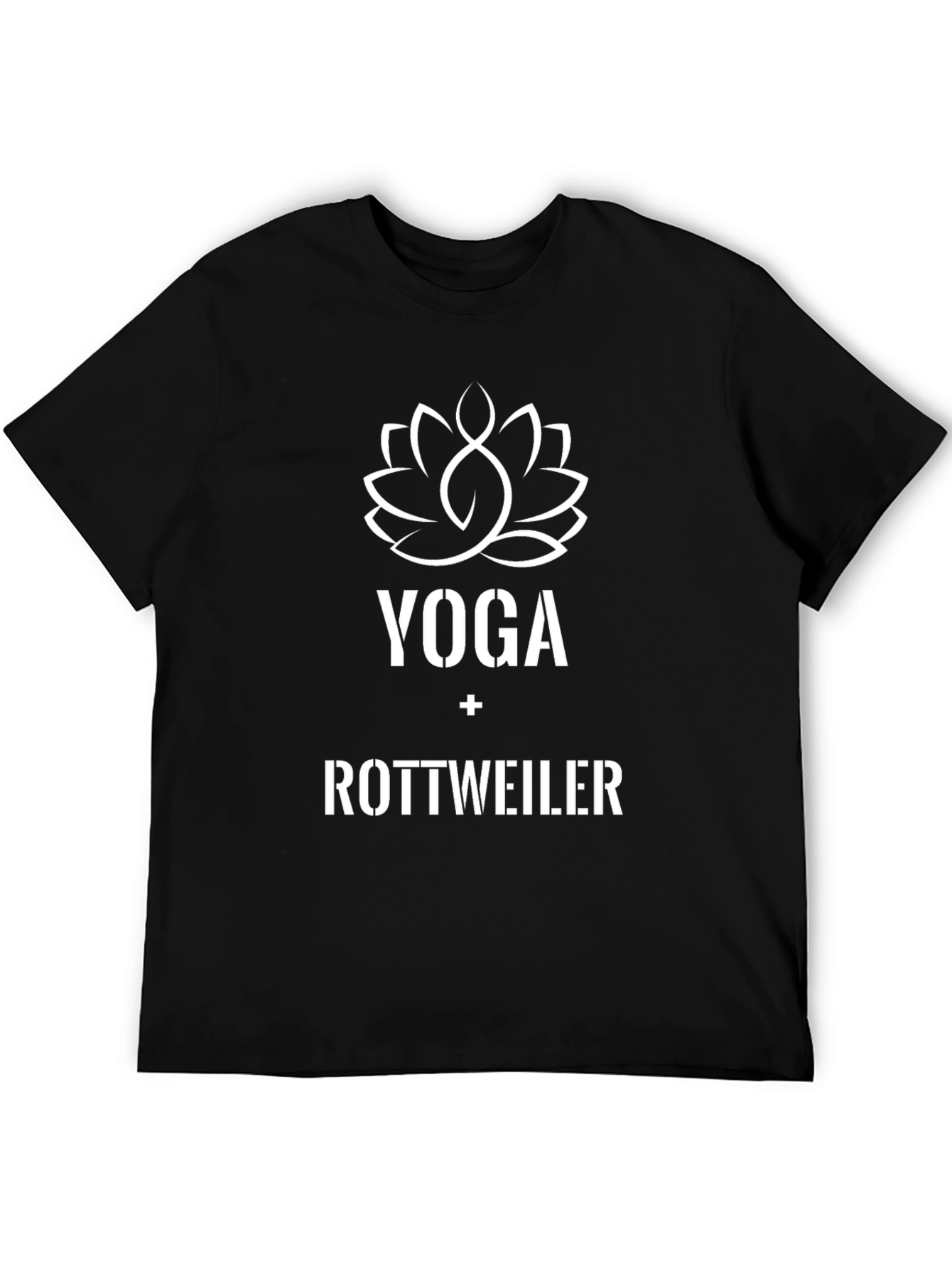 Yoga Rottweiler T-Shirt: Trendy Graphic Tee