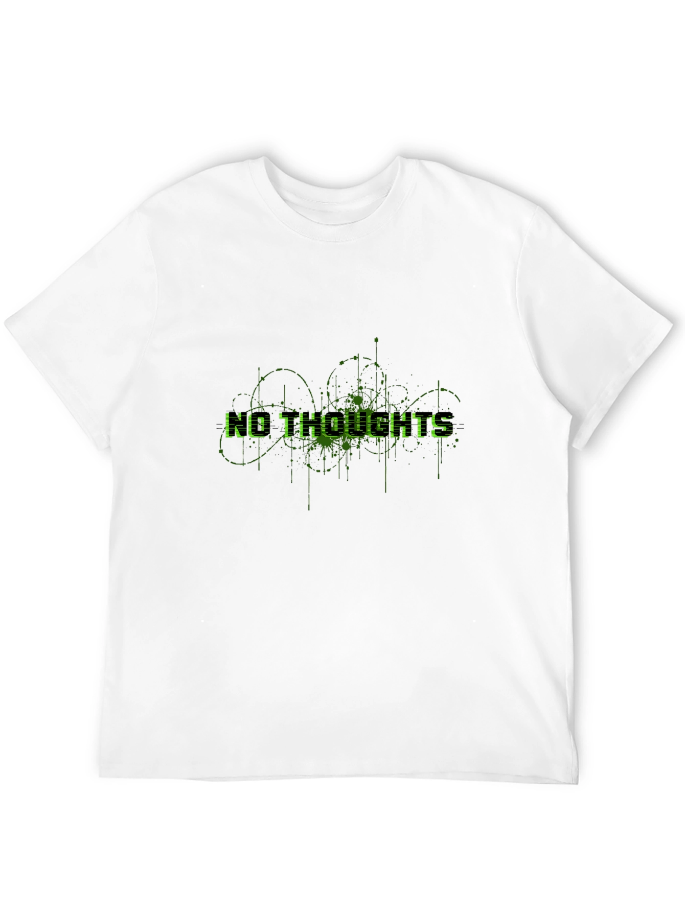 No Thoughts Black Graphic Tee