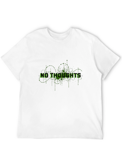 No Thoughts Black Graphic Tee