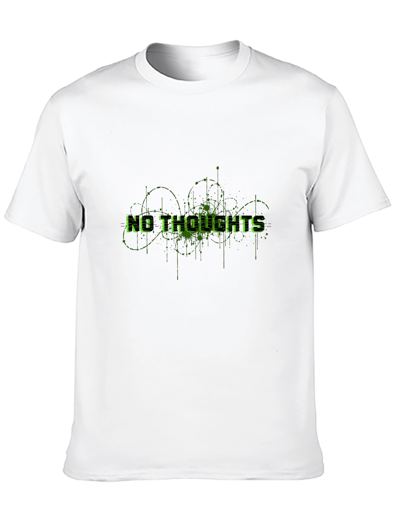 No Thoughts Black Graphic Tee