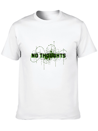 No Thoughts Black Graphic Tee