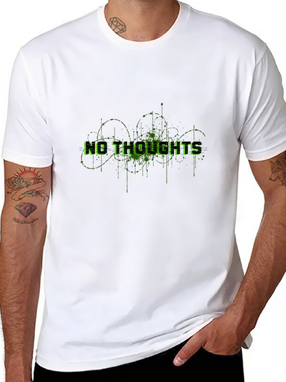No Thoughts Black Graphic Tee