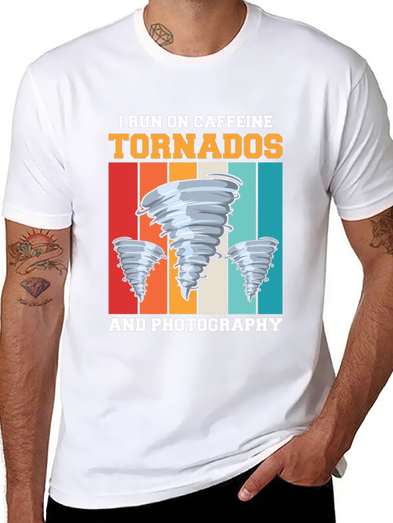Caffeine Tornadoes Photography Graphic T-Shirt
