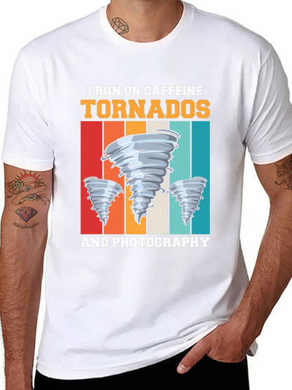 Caffeine Tornadoes Photography Graphic T-Shirt