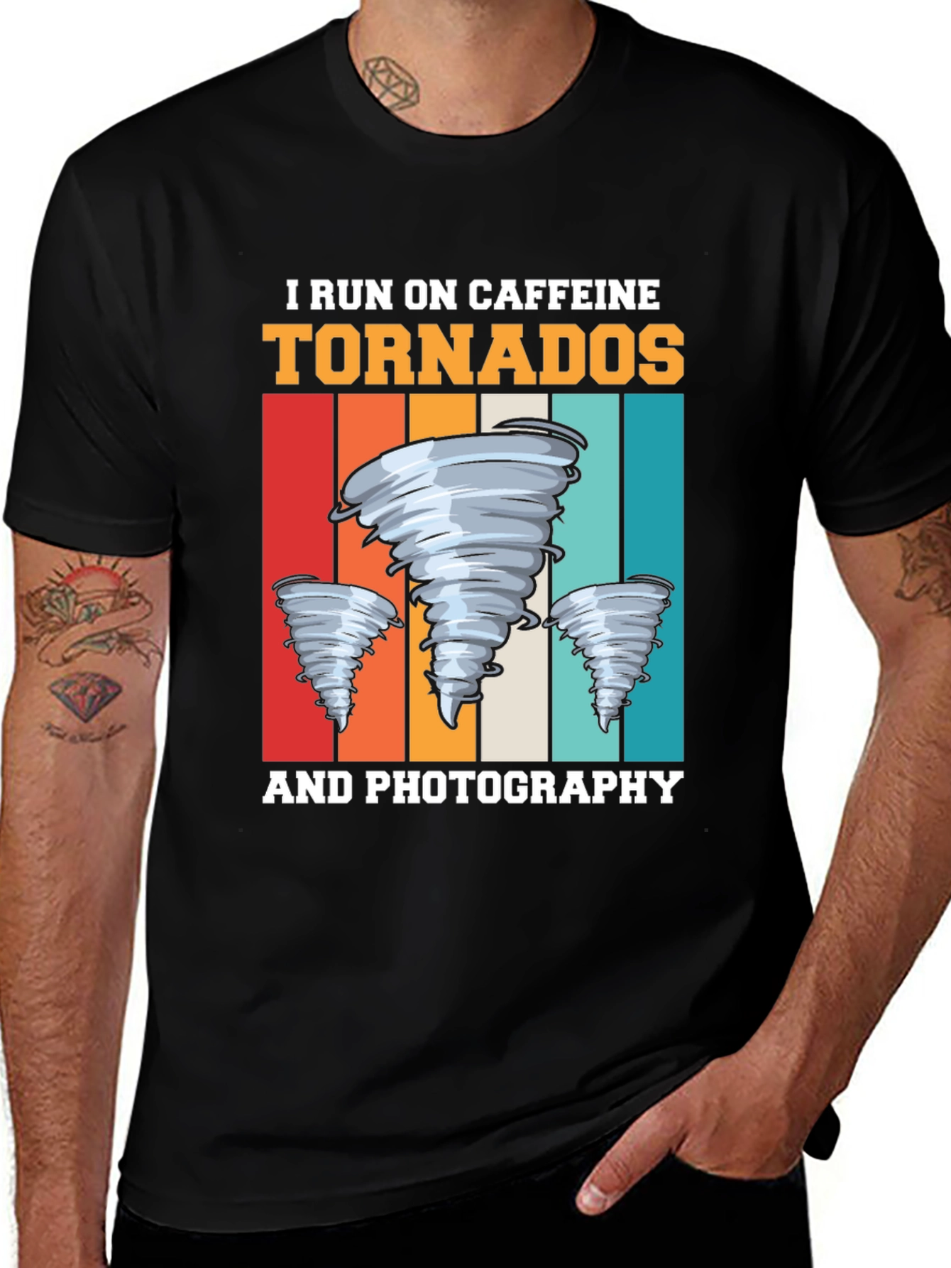 Caffeine Tornadoes Photography Graphic T-Shirt