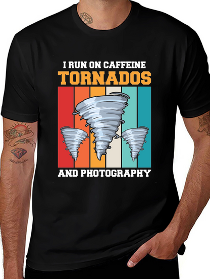 Caffeine Tornadoes Photography Graphic T-Shirt