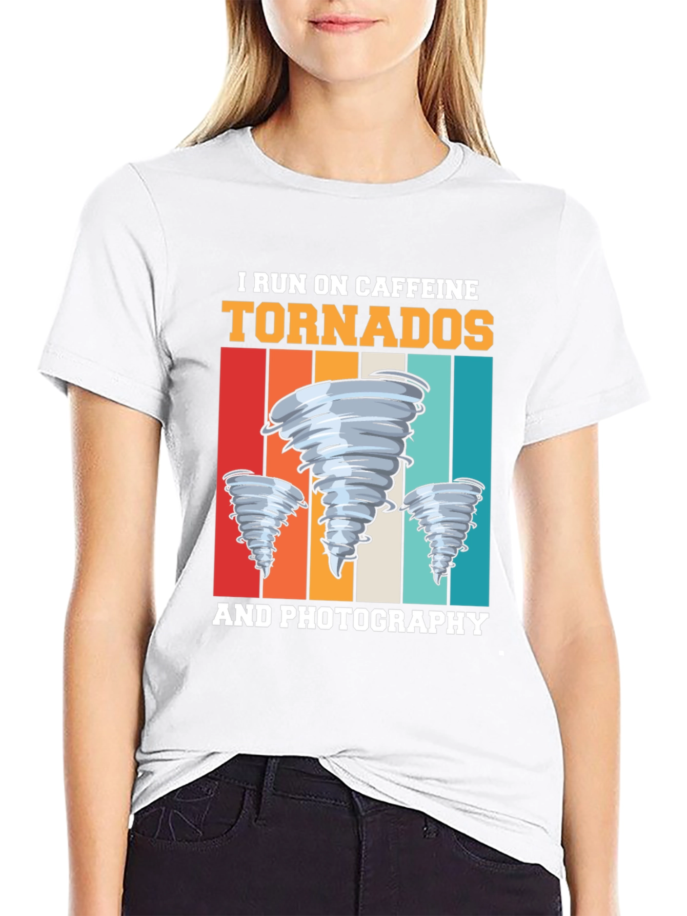 Caffeine Tornadoes Photography Graphic T-Shirt