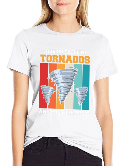 Caffeine Tornadoes Photography Graphic T-Shirt