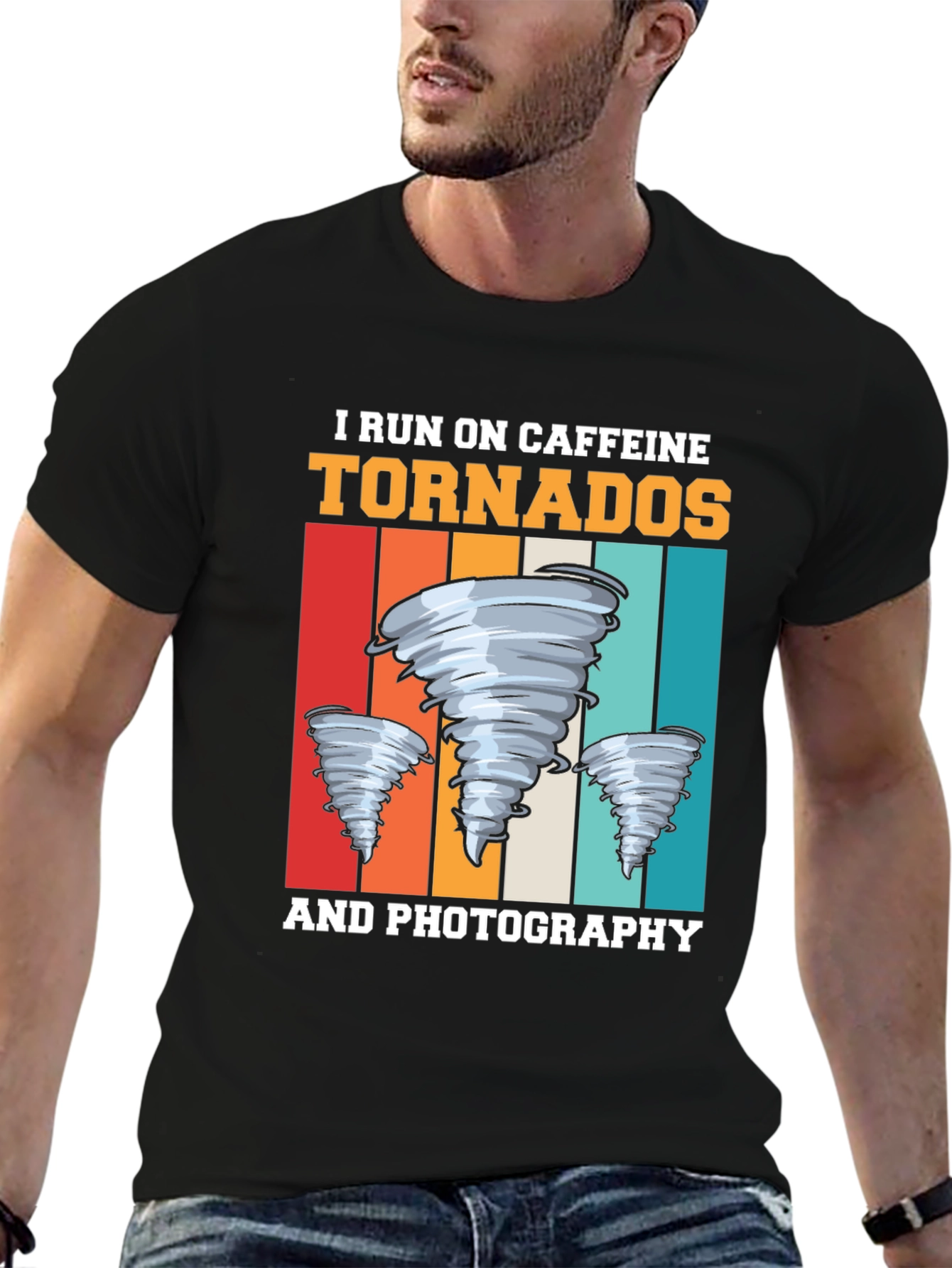 Caffeine Tornadoes Photography Graphic T-Shirt