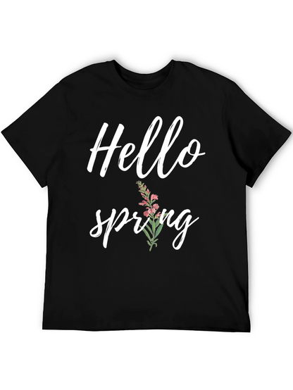 Hello Spring Graphic Tee - Soft Comfort Fit