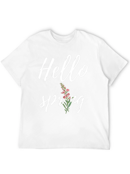 Hello Spring Graphic Tee - Soft Comfort Fit